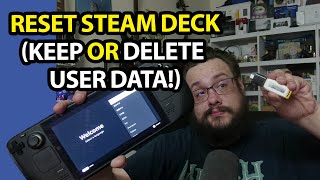 How to Reset Your Steam Deck using a USB Stick [upl. by Burkle]