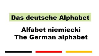 Alfabet niemiecki  Das deutsche Alphabet [upl. by Dekeles]