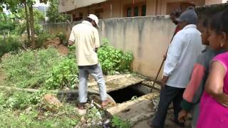 Time Lapse of Fecal Sludge septage Collection septic tank emptying using a honeysucker [upl. by Renckens299]