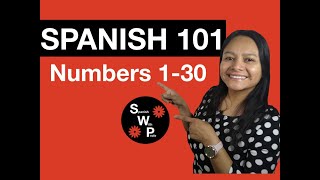 Spanish 101  Learn Numbers in Spanish  Spanish Numbers 130  Spanish With Profe [upl. by Aital]