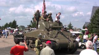 SHERMAN TANK Leads PARADE [upl. by Werdn689]