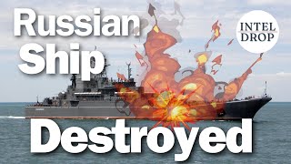 Explosive Strike in Crimea Ukraine Destroys Russian Warship with successful Air Attack [upl. by Bright454]