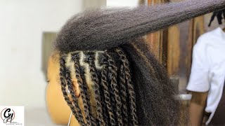 How To Do Soft Twists For Kids From Afro Kinky Hair Extensions Painless [upl. by Asilat]