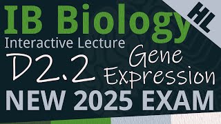 NEW 2025 EXAM  IB Biology D22  Gene Expression AHL  Interactive Lecture [upl. by Alyaj]