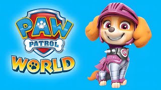 PAW Patrol World Pups Fix the Broken Lamps  Rescue Knight Pups [upl. by Milano]