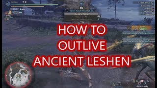 How to outlive Ancient Leshen A Survival guide Recomended skills and strategy [upl. by Ogeid]