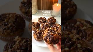 100 Days of Healthy Desserts  day 90 Banana Muffins🤩 healthyrecipes healthydessert glutenfree [upl. by Anselmi]