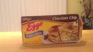 Eggo Chocolate Chip Pancakes REVIEW [upl. by Ojytteb]