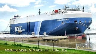 DAEDALUS LEADER 7JGF IMO 9426362 Emden Germany car carrier Autotransporter [upl. by Anceline239]