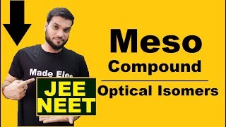 Meso Compound  Optical Isomers  Organic Chemistry  NEET JEE AIIMS [upl. by Enitsud]