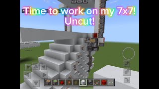 Working on my first ever 7x7 piston door uncut MCBE [upl. by Etyak]