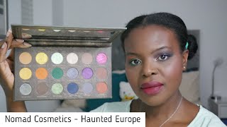 Nomad Cosmetics Haunted Europe  2 looks swatches amp first impressions [upl. by Eahc]