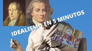 Filosofia  ¡EL IDEALISMO EN 5 MINUTOS [upl. by Fisch]