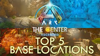 TOP 5 PVP BASE LOCATIONS FOR THE CENTER Ark Survival Ascended [upl. by Schaffer174]