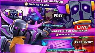 Clash of Titans Challenge  Berserker Clash Challenge  Clash Royale Live [upl. by Scrivings]