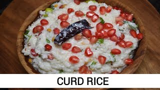 Curd Rice Recipe  South Indian Style Curd Rice [upl. by Melnick38]