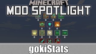 Minecraft Mod Spotlight gokiStats 1710172164 [upl. by Filiano]