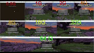 Minecraft 05gb ram vs1gb ram vs 2gb ram vs 4gb ram vs 8gb ram vs 16gb ram vs 32gb ram vs 64 gb ram [upl. by Teloiv]