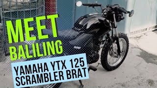 Yamaha YTX 125 modified to Scrambler Brat [upl. by Ellenad]