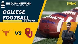 COLLEGE FOOTBALL TEXAS LONGHORNS VS OKLAHOMA SOONERS  EN VIVO 🎙️THE DUPO NETWORK [upl. by Ailemak]