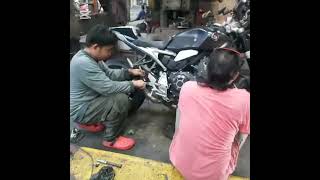 Honda CB 1000 ginawan natin Ng full exhaust Ang lutong ng shorty nya [upl. by Anillehs]