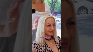 O transformare de păr în doar 5 minute 🌟 Urmărește cum Fusio Dose dă viață părului blond pe loc 😍 [upl. by Attenat]