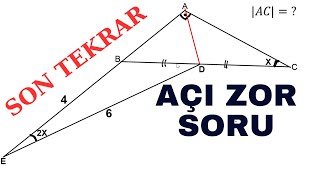 ZOR SORU ÜÇGENDE AÇI  BU NE [upl. by Ariak]