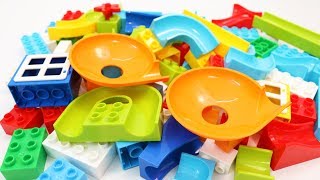 Building Blocks Construction Toys 97pcs Marble Run with Plates [upl. by Ntsyrk864]