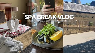 BIRTHDAY WEEKEND VLOG  Spa baecation  dinner date  hotel review 🧖‍♀️🫧 [upl. by Kassey]