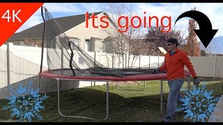 Propel 15 Trampoline with Enclosure  Winter Takedown Guide [upl. by Melburn]