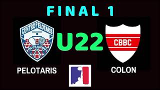 Final 1 Categoría U22 Centro Pelotaris vs Colon BBC [upl. by Atiugram286]