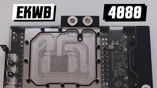 EKWB RTX 4080 ASUS TUF Water Block Installation amp Testing [upl. by Nahtam]