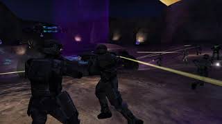 Halo 1 HAVOC MOD Hillside Ai Battle [upl. by Fong]