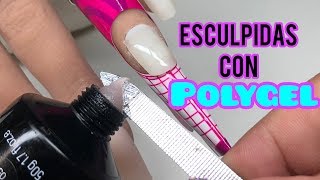 Cómo hacer uñas ESCULPIDAS CON POLYGEL [upl. by Sherborn]