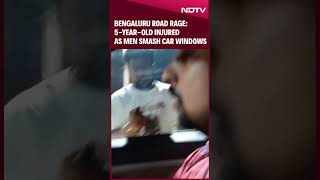 Bengaluru Road Rage  5YearOld Injured As Men Smash Car Windows [upl. by Eniamret]