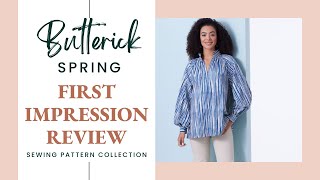 Review Butterick 2024 Spring Sewing Patterns [upl. by Enila]