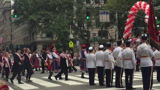 2018 Pulaski Day Parade in New York Polonaise [upl. by Ayimat]