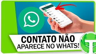 Contato não aparece no WhatsApp APRENDA RESOLVER [upl. by Breeze]