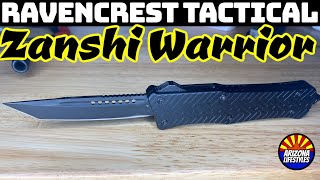 RavenCrest Tactical Zanshi Warrior OTF knife alternative to Microtech local Arizona knife company [upl. by Erwin]