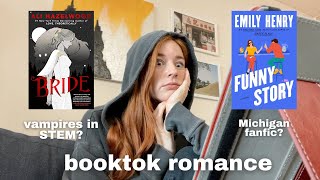 reading booktoks most anticipated romance books in 48 hours challenge 🥲 ali hazelwood emily henry [upl. by Godart]