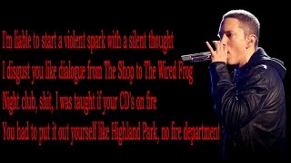 Eminem Shady XV Lyrics HQ [upl. by Aicyle]