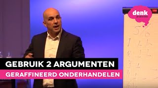 George van Houtem Geraffineerd onderhandelen  gebruik zo min mogelijk argumenten [upl. by Nilyarg]