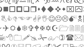 The Strange History Of The Wingdings Font [upl. by Nirtiak34]