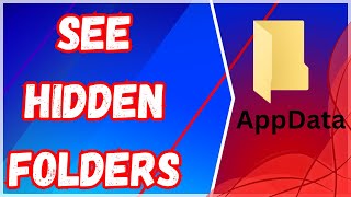 How to Show Hidden Files and Folders in Windows 1011❗ See AppData Folder🔥 2024 Tutorial✅ [upl. by Lrem701]