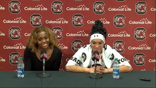 WBB PostGame UConn Raven Johnson amp TeHina Paopao News Conference 021124 [upl. by Retep]