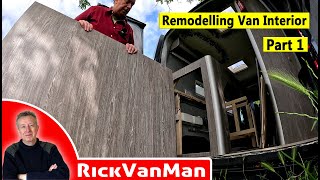 Part 1 Remodelling Guineveres Interior Camper Van Build [upl. by Hussey626]