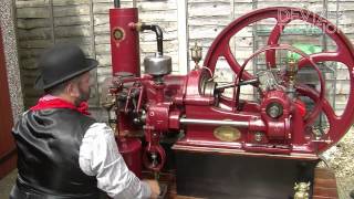 Ruston Hornsby Gas oil Engine startup [upl. by Mcdonald501]