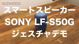 ソニーのスマートスピーカー「LFS50G」ジェスチャーデモ [upl. by Robenia]