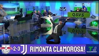 GOL DI LIPSIA JUVE 23 MOMBLANO IMPAZZISCE PER LA VITTORIA INCREDIBILE DEI BIANCONERI IN 10 [upl. by Naj]