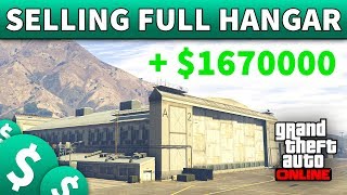 GTA 5 Selling Full Hanger Narcotics  HOW TO SELL YOUR HANGAR IN GTA 5 ONLINE Solo Session [upl. by Ivatts]